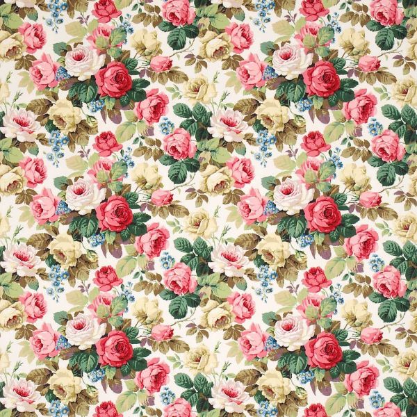 Sanderson Fabric Chelsea White/Pink | Allium Interiors