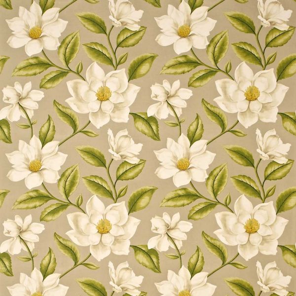 Sanderson Fabric Grandiflora Line/Olive | Allium Interiors