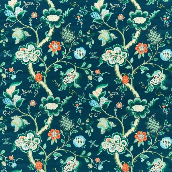 Sanderson Fabric Roslyn Eucalyptus/Rowan Berry | Allium Interiors