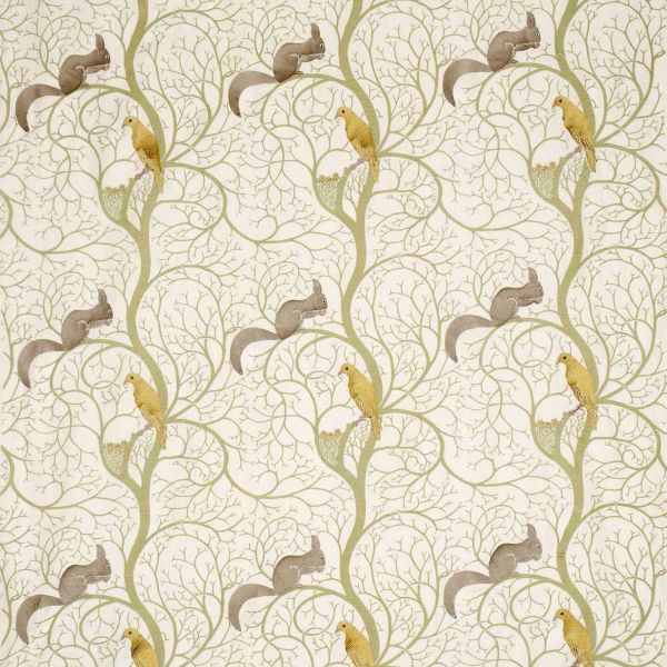 Sanderson Fabric Squirrel & Dove Sage/Neutral | Allium Interiors