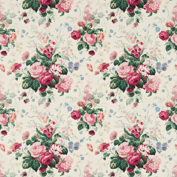Sanderson Fabric Stapleton Park Cream/Pink | Allium Interiors