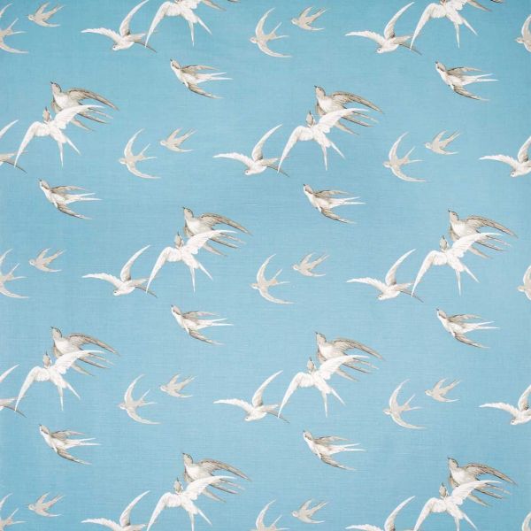 Sanderson Fabric Swallows Wedgwood  | Allium Interiors