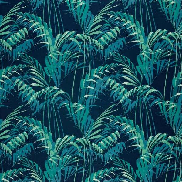 Sanderson Fabric Palm House Ink/Teal | Allium Interiors