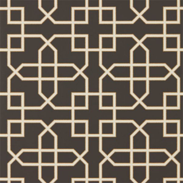Sanderson Wallpaper Hampton Trellis Charcoal | Allium Interiors
