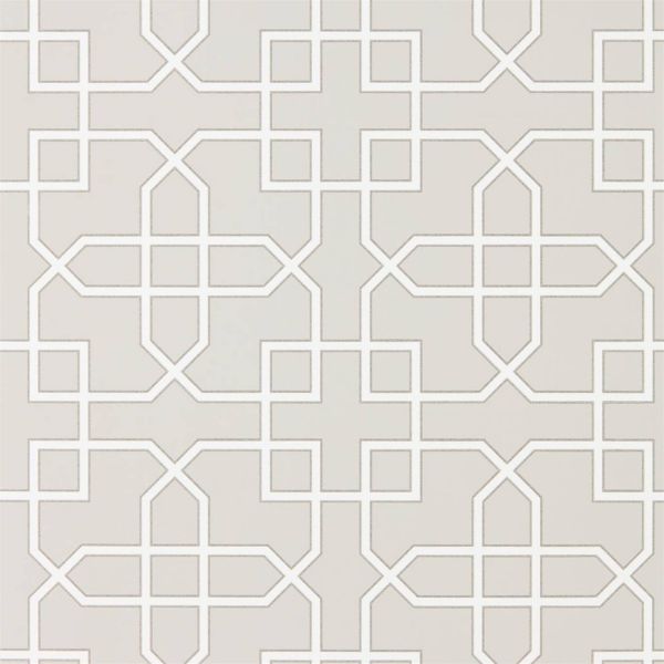 Sanderson Wallpaper Hampton Trellis Grey | Allium Interiors