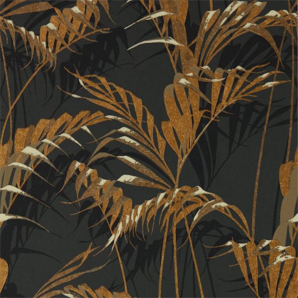 Sanderson Wallpaper Palm House Charcoal/Gold | Allium Interiors