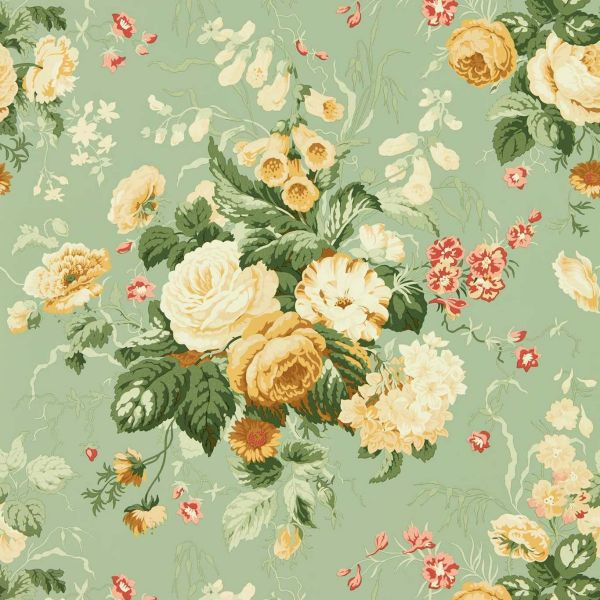 Sanderson Wallpaper Stapleton Park Sage/Honey | Allium Interiors