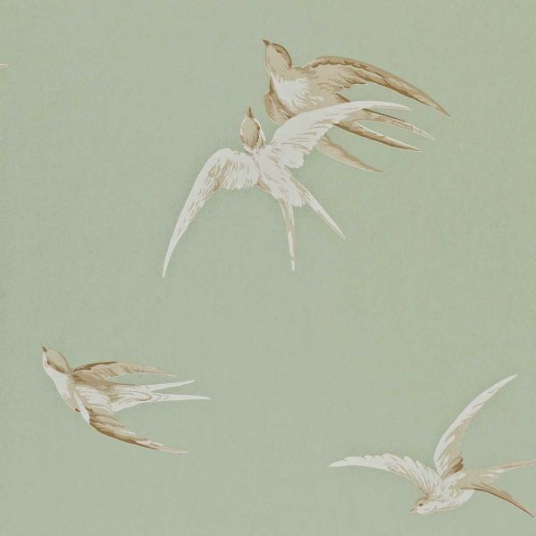 Sanderson Wallpaper Swallow Pebble | Allium Interiors