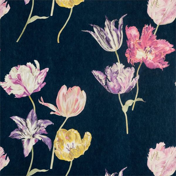 Sanderson Wallpaper Tulipomania Ink | Allium Interiors