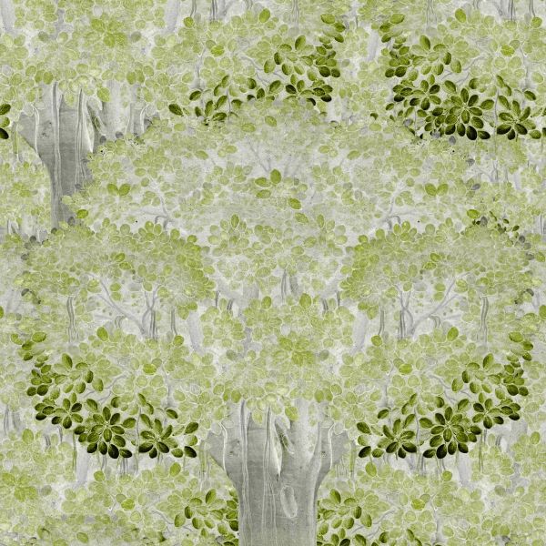 Mind The Gap Wallpaper Savage Leaves Green | Allium Interiors