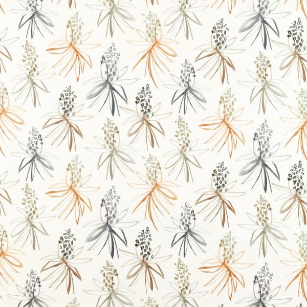 Scion Fabric Tillandsia Amber/Slate | Allium Interiors