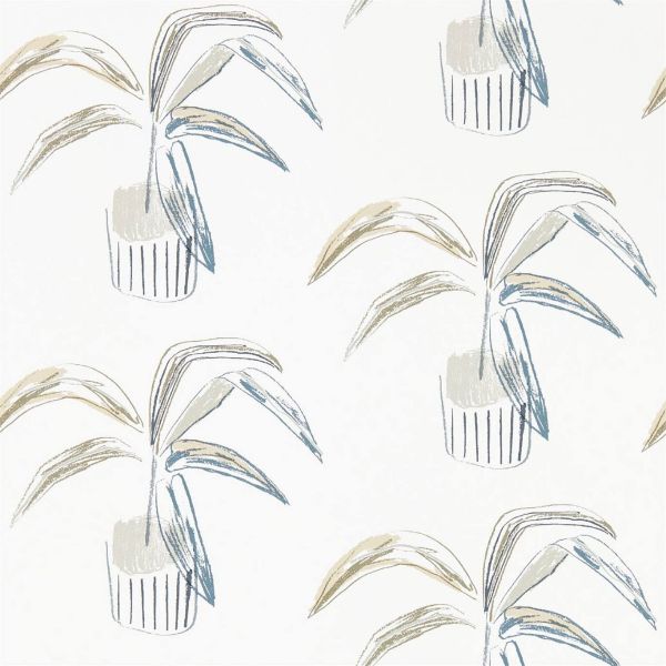 Scion Wallpaper Crassula Putty/Slate | Allium Interiors