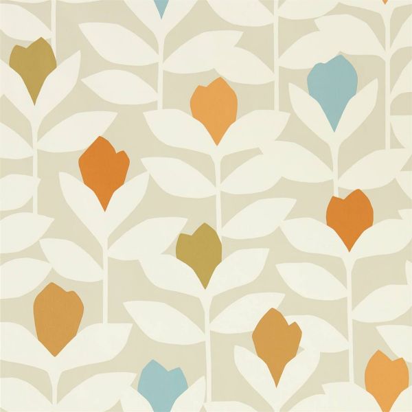 Scion Wallpaper Padukka Tangerine | Allium Interiors