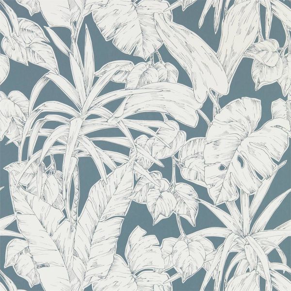 Scion Wallpaper Parlour Palm Charcoal | Allium Interiors