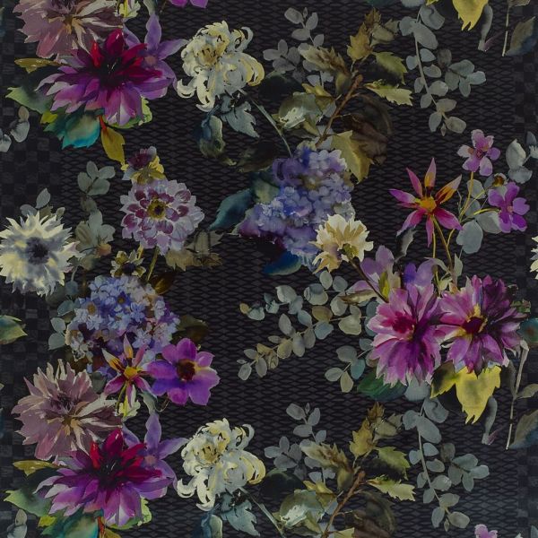 Designers Guild Fabric Shalimar Garden Amethyst  | Allium Interiors