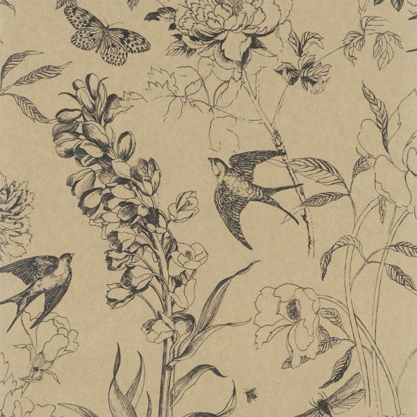 Designers Guild Wallpaper Sibylla Burnished Gold | Allium Interiors