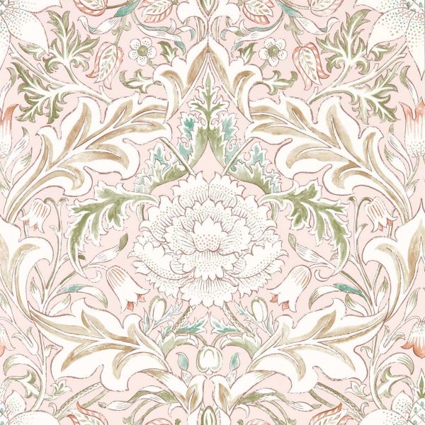 Morris & Co. Wallpaper Simply Servern Cochineal/Willow | Allium Interiors
