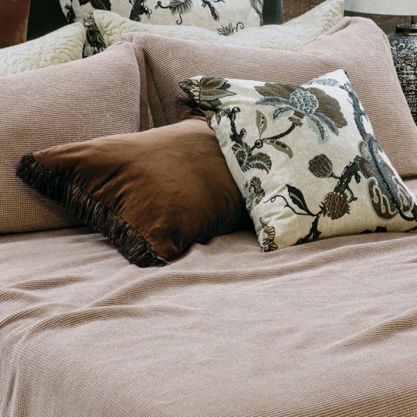 Bianca Lorenne Sottobosco Copper Bedspread | Allium Interiors
