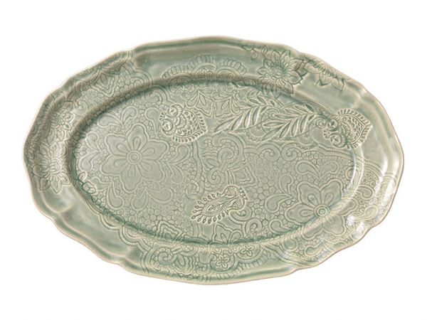STHAL Arabesque Serving Platter Oval Antique | Allium Interiors