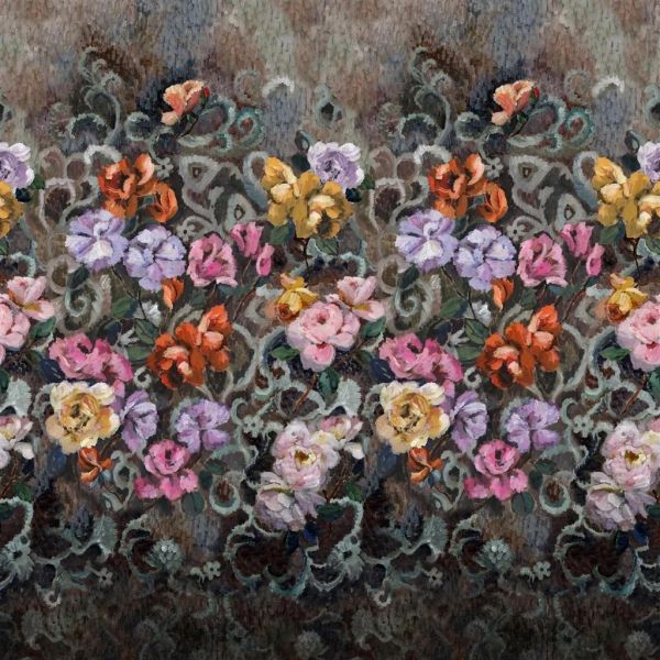 Designers Guild Wallpaper Tapestry Flower Damson | Allium Interiors