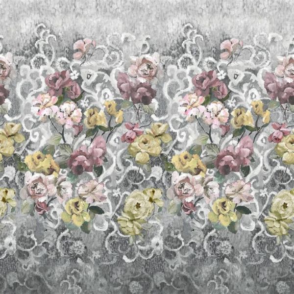Designers Guild Wallpaper Tapestry Flower Platinum | Allium Interiors