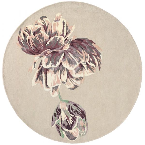 Ted Baker Rug Tranquility Beige Round | Allium Interiors