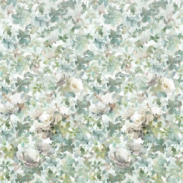 Designers Guild Wallpaper Thelmas Garden Celadon | Allium Interiors