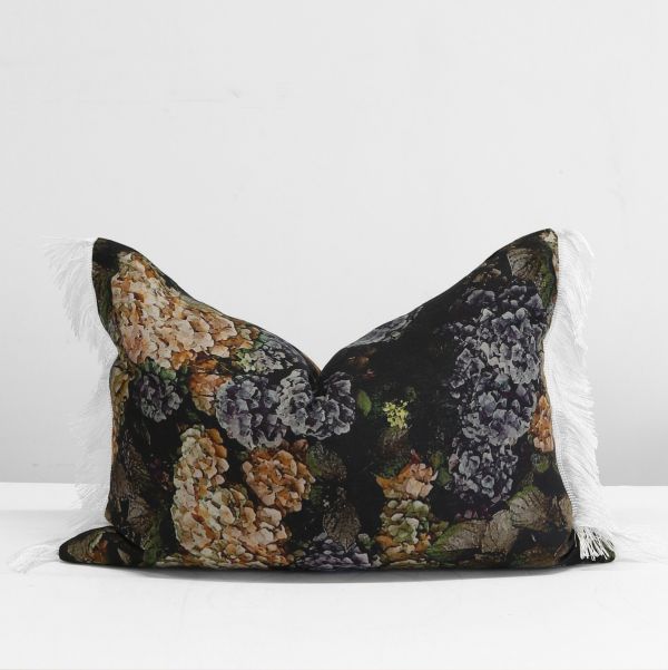 Thread Design Hydrangea Fringe Cushion | Allium Interiors