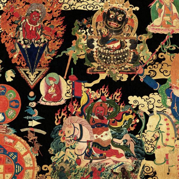 Mind The Gap Wallpaper Tibetan Tapestry Metallic | Allium Interiors