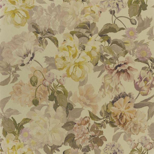 Designers Guild Wallpaper Delft Flower Gold | Allium Interiors
