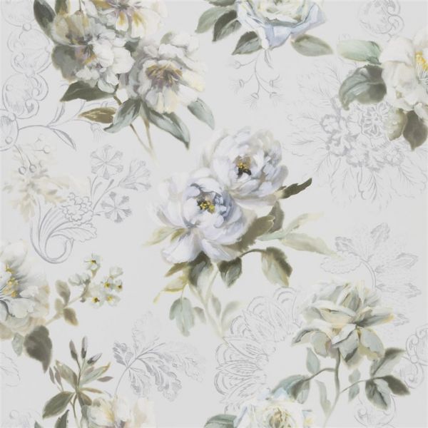Designers Guild Wallpaper Victorine Cloud | Allium Interiors