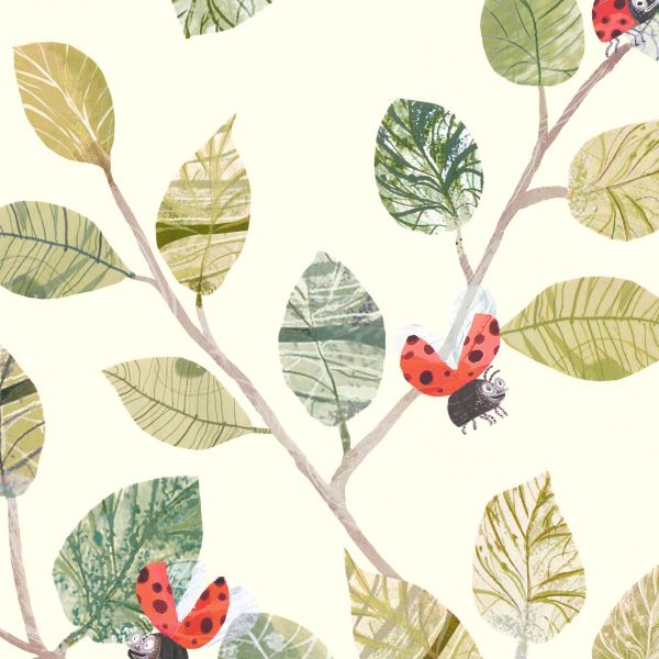 Villa Nova Wallpaper Ladybugs | Allium Interiors