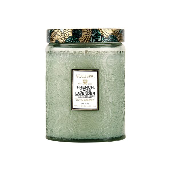 Voluspa Candle French Cade & Lavender 100Hrs | Allium Interiors