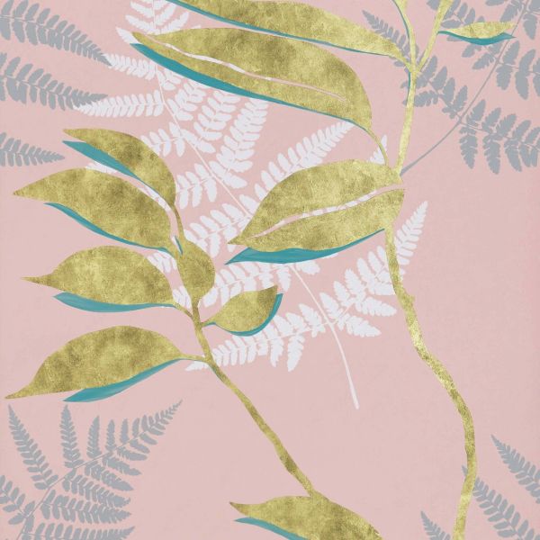 Osborne & Little Wallpaper Feuille D'Or Blush | Allium Interiors