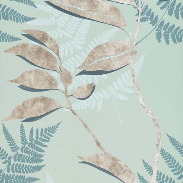 Osborne & Little Wallpaper Feuille D'Or Sage | Allium Interiors