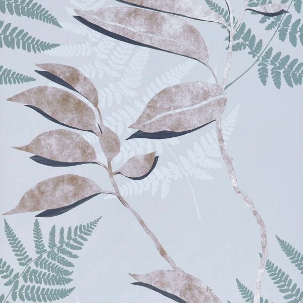 Osborne & Little Wallpaper Feuille D'Or Dove Grey | Allium Interiors