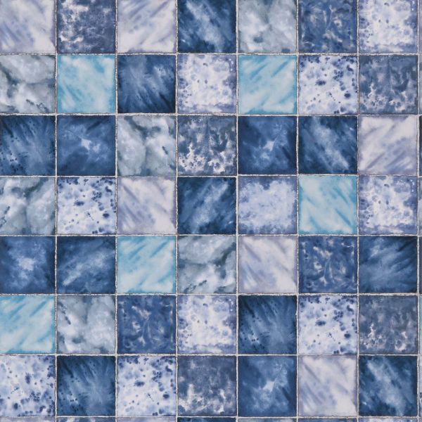Osborne & Little Wallpaper Hammam Blue | Allium Interiors