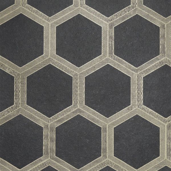 Designers Guild Wallpaper Zardozi Charcoal | Allium Interiors