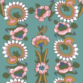 Anna Spiro Wallpaper Kandilli Blue