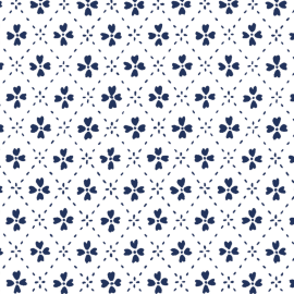 Anna Spiro Wallpaper Paniola Inverted Navy