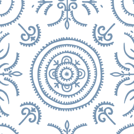Anna Spiro Wallpaper Round & Round The Garden Pale Blue