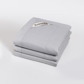 Baksana Luxury Espresso Coverlet Silver