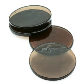 Bianca Lorenne Glass Coaster Set Bronze