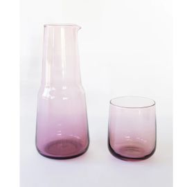 Bison Glass Birgit Carafe & Elias Tumbler Set Blush