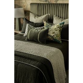 Bianca Lorenne Appetto Midnight Moss Coverlet