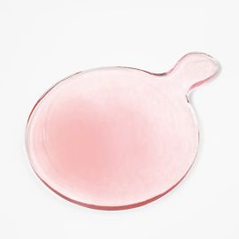 Bianca Lorenne Glass Round Serving Board Rose