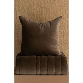 Bianca Lorenne Mica Cocoa Euro Pillowcase Pair