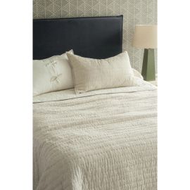 Bianca Lorenne Misaka Oatmeal Bedspread Queen