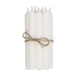 Broste Copenhagen Candle Set of 10 Overdipped White