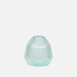 Brian Tunks Cut Glass Vase Conical Mini Frost